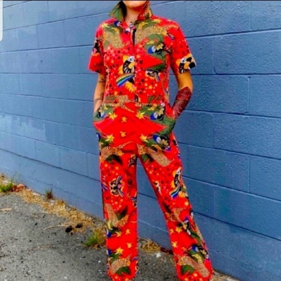 Nooworks Pride Tiger Jumpsuit Coveralls XL - Picture 2 of 8